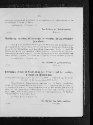 Verfügung, betreffend Einreichung der Gehalts- und der sonstigen gleichartigen Anweisungen