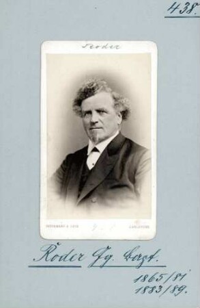 Roder, Johann Baptist, Nationalliberale