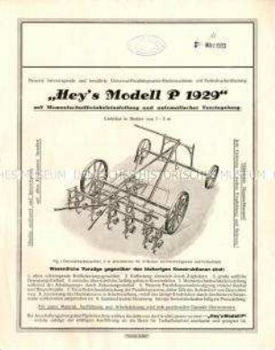 Hackmaschine Modell P 1929