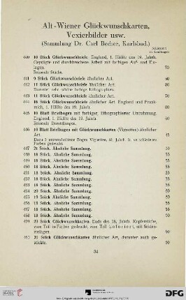 Alt-Wiener Glückwunschkarten Vexierbilder usw. (Nr. 440-480)