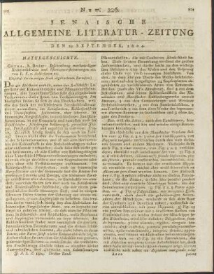 Num. 226. Den 20. Sept. 1804