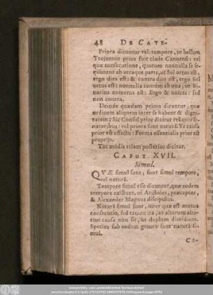 Caput XVII. Simul.
