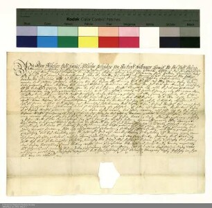 Revers der Brüder Adam Melchior und Heinrich Wilhelm von Reckrod bezüglich der Belehnung mit dem Dorf Gerthausen durch Placidus [von Droste], Abt von Fulda