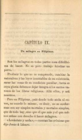Capítulo IX. Un milagro en Filipinas