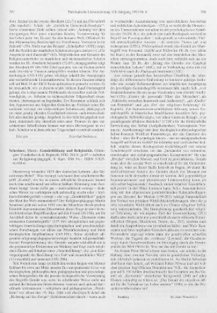 557-558 [Rezension] Schreiner, Martin, Gemütsbildung und Religiosität