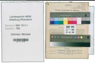 Entnazifizierung Michael Dohmen , geb. 02.08.1902 (Telegraphenwerkfuehrer)