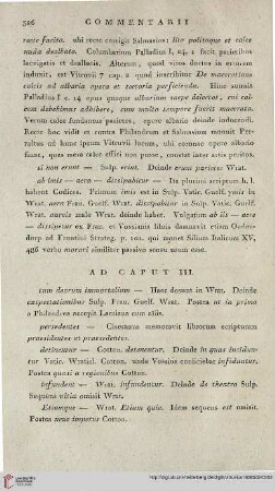 Ad caput III