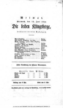 Die beiden Klingsberge