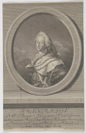 Bildnis des Fridericvs V. Daniae Norvegiae Rex