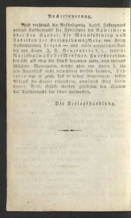 Nacherinnerung