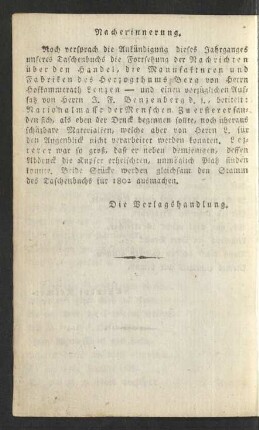 Nacherinnerung