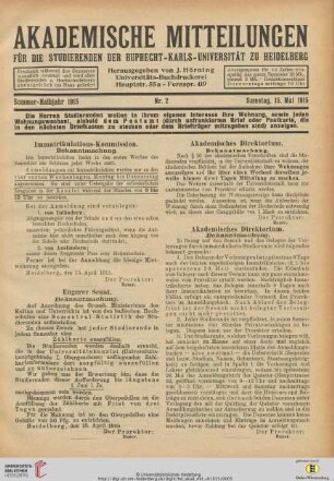 Nr. 2 (15. Mai 1915)