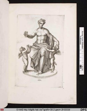 Statue von Eros, Venus und Anteros.