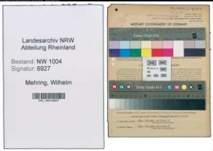 Entnazifizierung Wilhelm Mehring , geb. 23.06.1901 (Techn.Angestellter)
