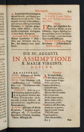 693-726, Festa Augusti