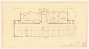 Landwirtschaftliche Hochschule, Berlin-Dahlem Holzhaus für das Seminar für Gartenkunst, Berlin-Dahlem: Grundriss 1:100