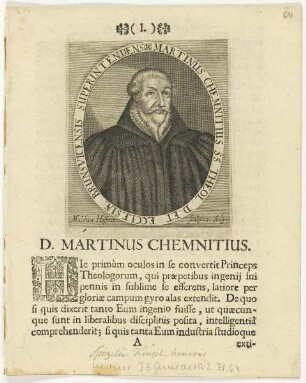Bildnis des Martinus Chemnitius