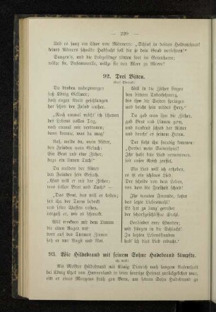 93. Wie Hildebrand mit seinem Sohne Hadebrand kämpfte.