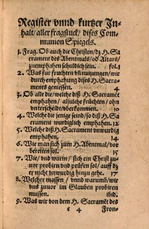 Euangelischer Communion spiegel