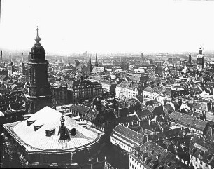Dresden, Ansicht vom Rathausturm