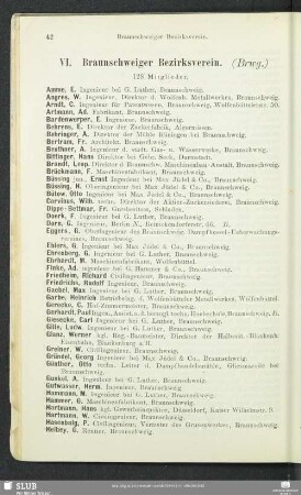 VI. Braunschweiger Bezirksverein.