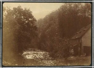 Erster Weltkrieg - "Aus den Stellungskriegen in den Vogesen". Partie an der Breusch bei Schirmeck, Département Bas-Rhin