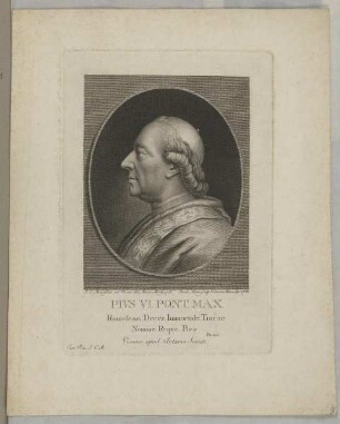 Bildnis des Papst Pivs VI.