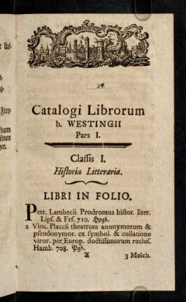 1-9, In Folio. - In Quarto.