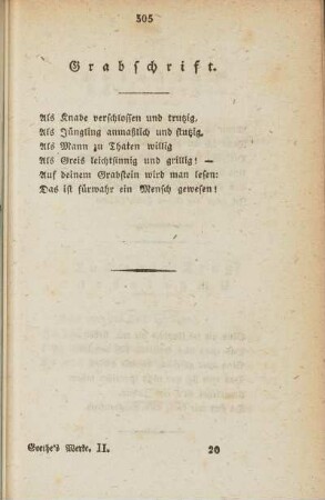 Grabschrift.