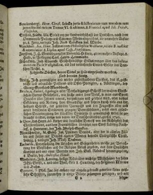 Folgende Bücher, deren Tittul zu spät eingesandt worden, sind bereits fertig.
