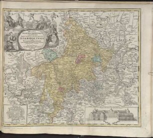 Ducatus Franciae Orientalis seu Sac[ri] Rom[ani] Imperii Principatus et Episcopatus Herbipolensis Vulgo Würtzburgensis : cum omnibus suis Officiis et pertinentiis