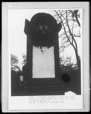Grabstein von Isaac Mayer (gestorben 1884.04.24)