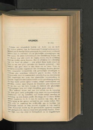 Kroniek.