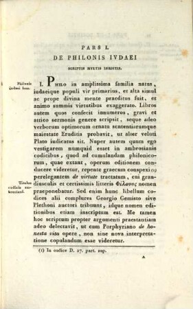 De Philonis Iudaei Et Eusebii Pamphili Scriptis Ineditis Aliorumque Libris Ex Armeniaca Lingua Convertendis : Dissertatio Cum Ipsorum Operum Philonis Ac Praesertim Eusebii Speciminibus