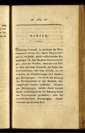 Schlaf.