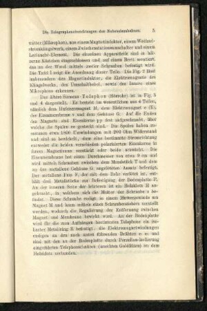 Beschreibung des Telephons