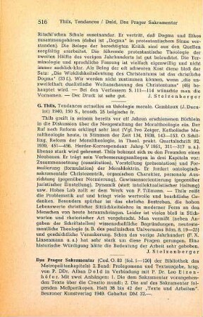 516-517 [Rezension] Das Prager Sakramentar