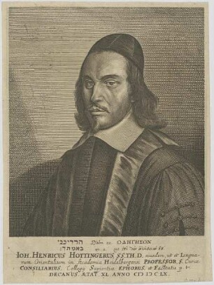 Bildnis des Ioh. Henricus Hottingerus