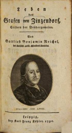 Leben des Grafen von Zinzendorf, Stifters der Brüdergemeine