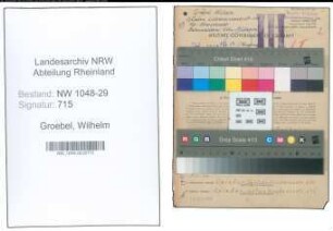 Entnazifizierung Wilhelm Groebel , geb. 12.07.1896 (Beamter)