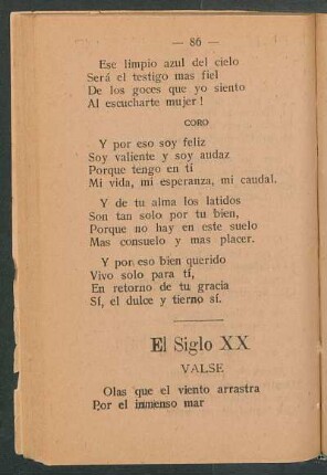 El Siglo XX : Valse