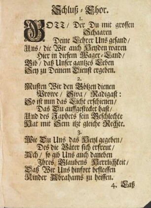 Schluß-Chor