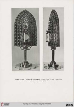 Edelmetallarbeiten der Silberwarenfabrik P. Bruckmann & Söhne A. G., Heilbronn