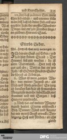 Sterbe-Lieder.