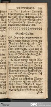 Sterbe-Lieder.