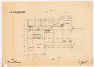 Wohnhaus Dr. Werner, Stuttgart: Grundriss OG 1:100