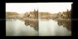 Koblenz von der Moselseite. Ausblick vom Dampfer