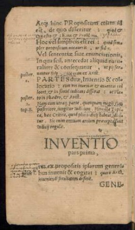 Inventio pars prima,