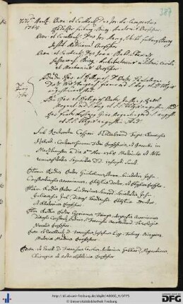 [fol. 387] Rektorat Caspar Hildebrand 1768/69