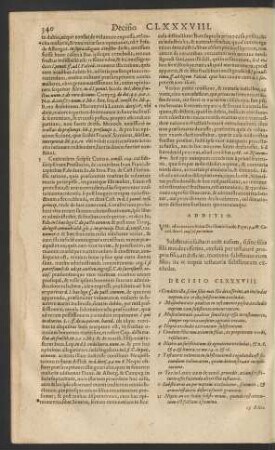 Decisio CLXXXVIII.